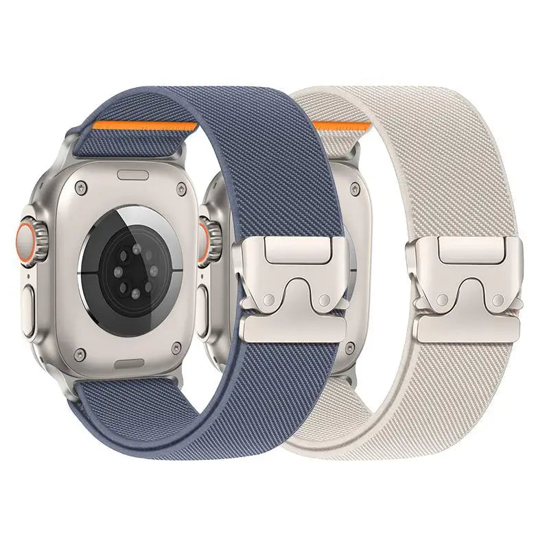 Elastisches Nylonband 2er Set für verschiedene Apple Watch Größen