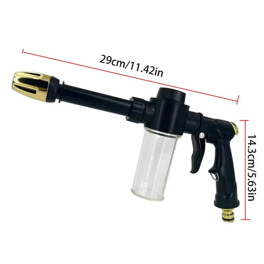 Effiziente Garten-Wasserpistole mit variablen Strahlen - 100ml Schaumtopf