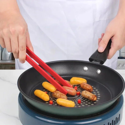 Vielseitige Anti-Rutsch Silikon-Zange 22 cm – Hitzebeständig für Grill - Küche