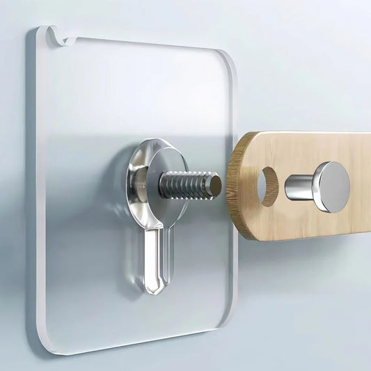 Selbstklebehaken Transparent für Fotorahmen Uhr – Kein Bohren nötig (3kg)