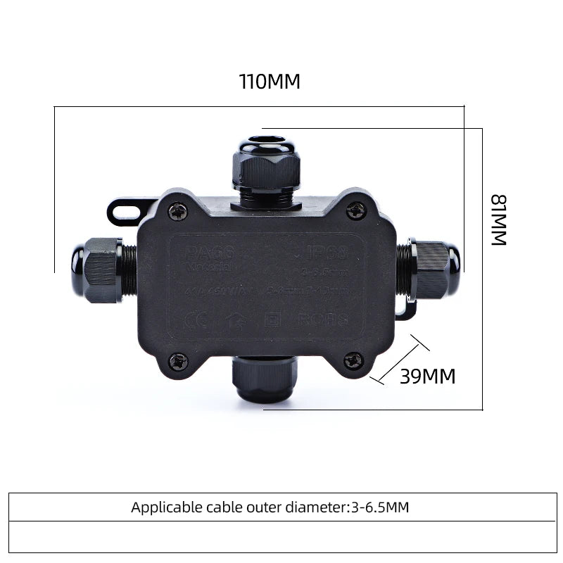 IP68 Wasserdichter Außen-Anschlusskasten für sichere Elektroinstallationen