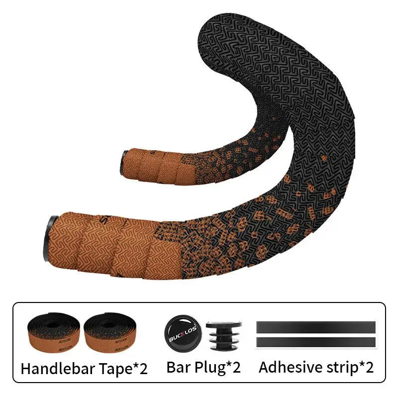 Stoßdämpfendes Rennrad-Lenkerband PU - EVA, ergonomisch, atmungsaktiv, nachtdunkelgrün