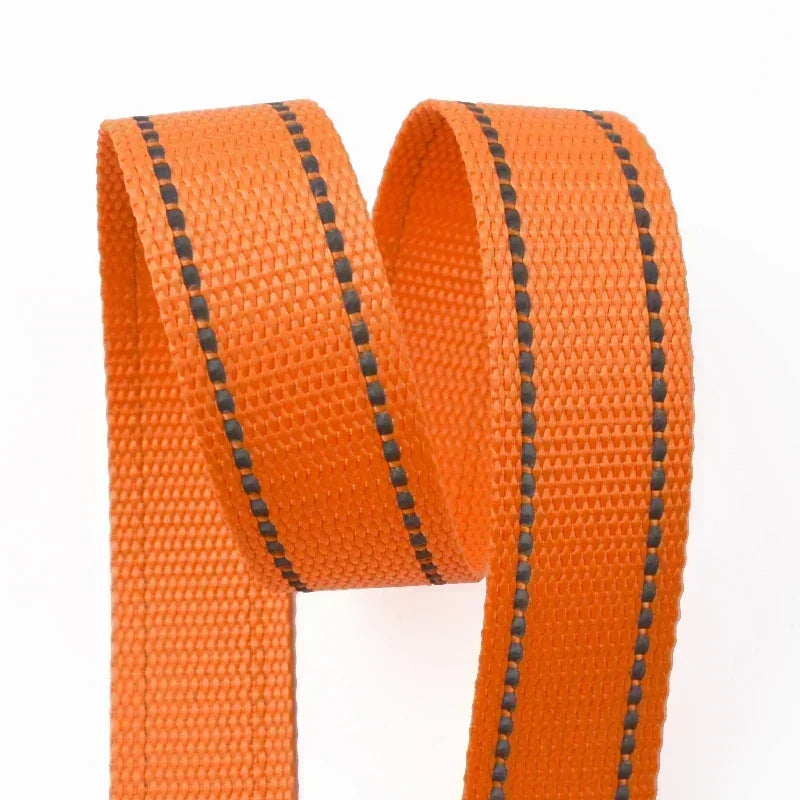 Reflektierendes 25 mm Polyester-Gurtband 5 m für Taschen DIY Hundehalsband
