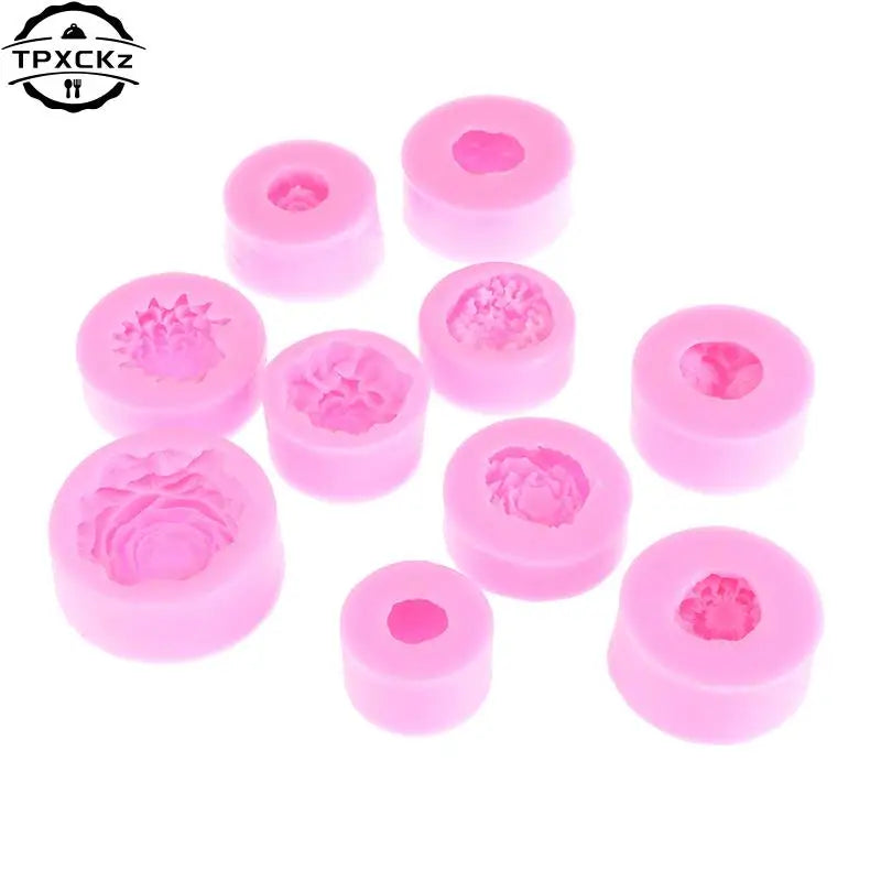 3D Silikonform Rose Blume für DIY Kuchen Fondant Seife Eis Dekor