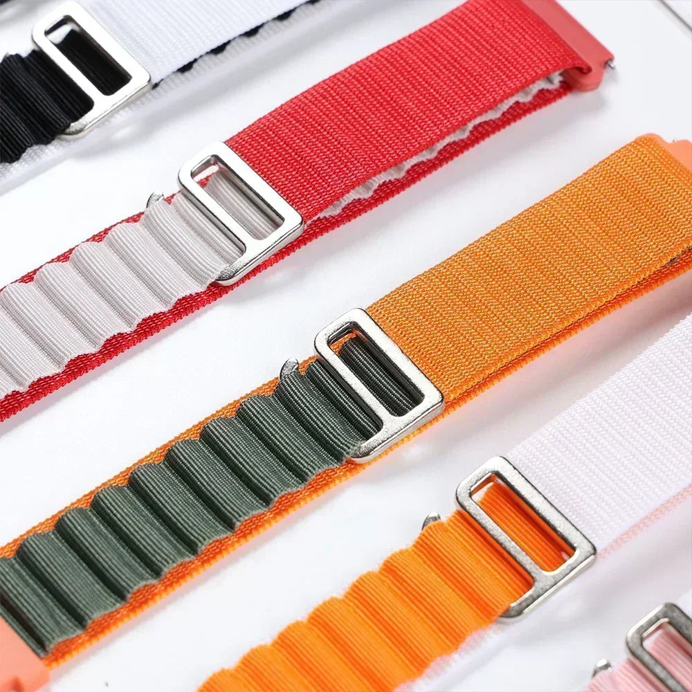 Sportliches Nylon-Uhrenarmband 20/22mm – Komfort - Haltbarkeit für Galaxy - Huawei