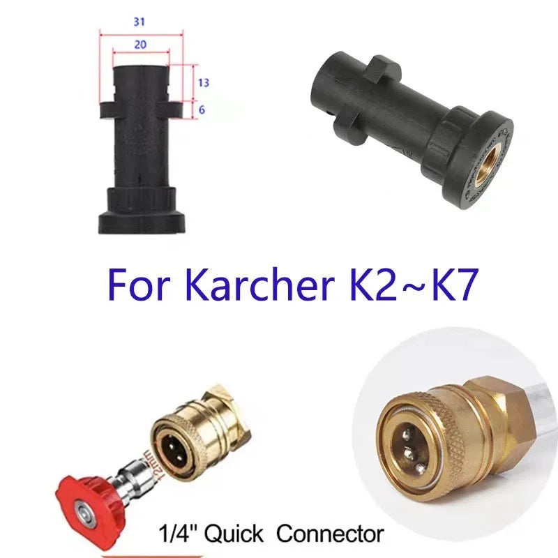 Schneller Hochdruck-Adapter mit Messingkupplung für K2–K7 - Schaumstofftopf