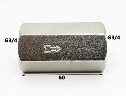 Pneumatisches Rückschlagventil Messing mit BSP Innengewinde 1 8 bis 3 4