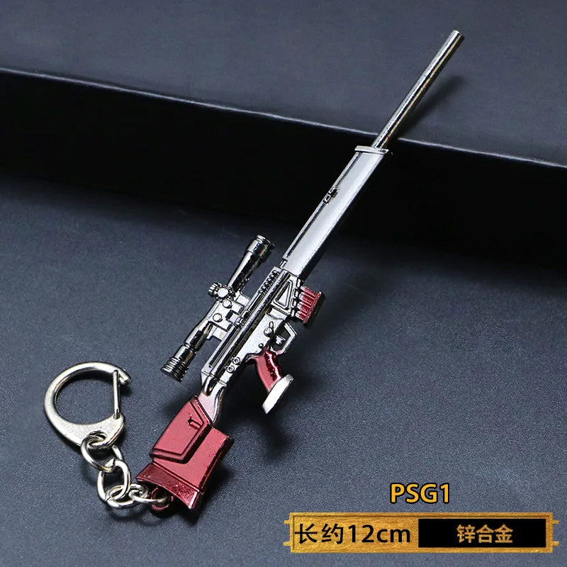 Spielzeugpistole Schlüsselanhänger aus Metall als Geschenk für Männer Jungen