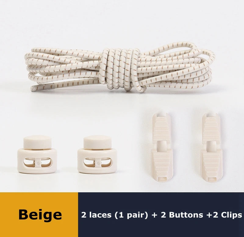Elastische Schnürsenkel ohne Binden mit Schloss für Sneakers & Co.
