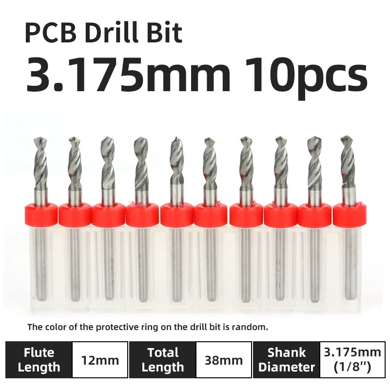 Präzisions Mikrobohrer Set Wolframkarbid für PCB Holz CNC 0.1-3.175mm