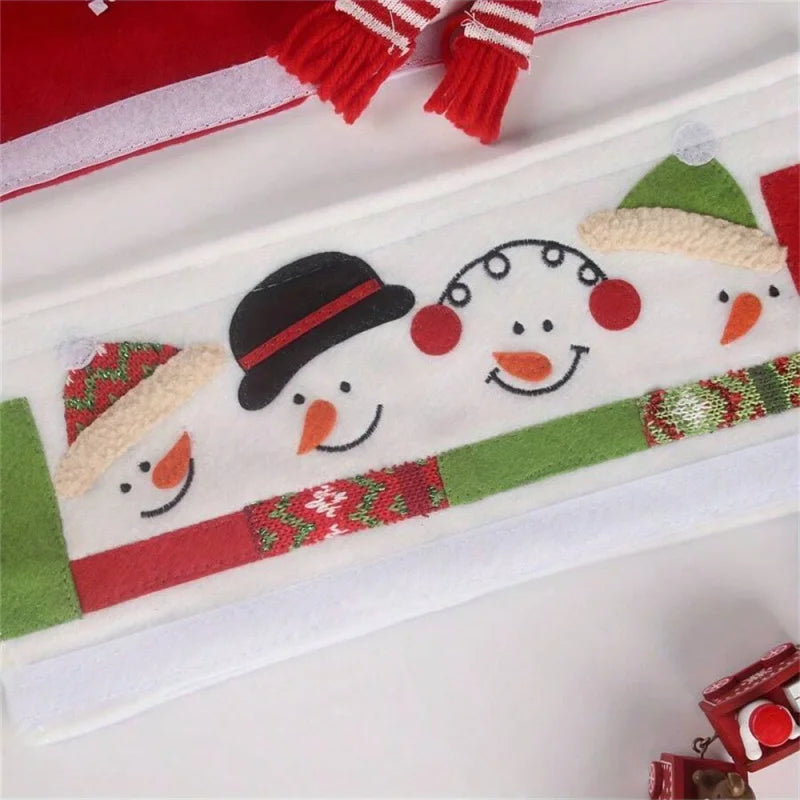3-teiliges Weihnachtsset Mikrowellenhandschuhe mit Santa Claus und Schneemann Design