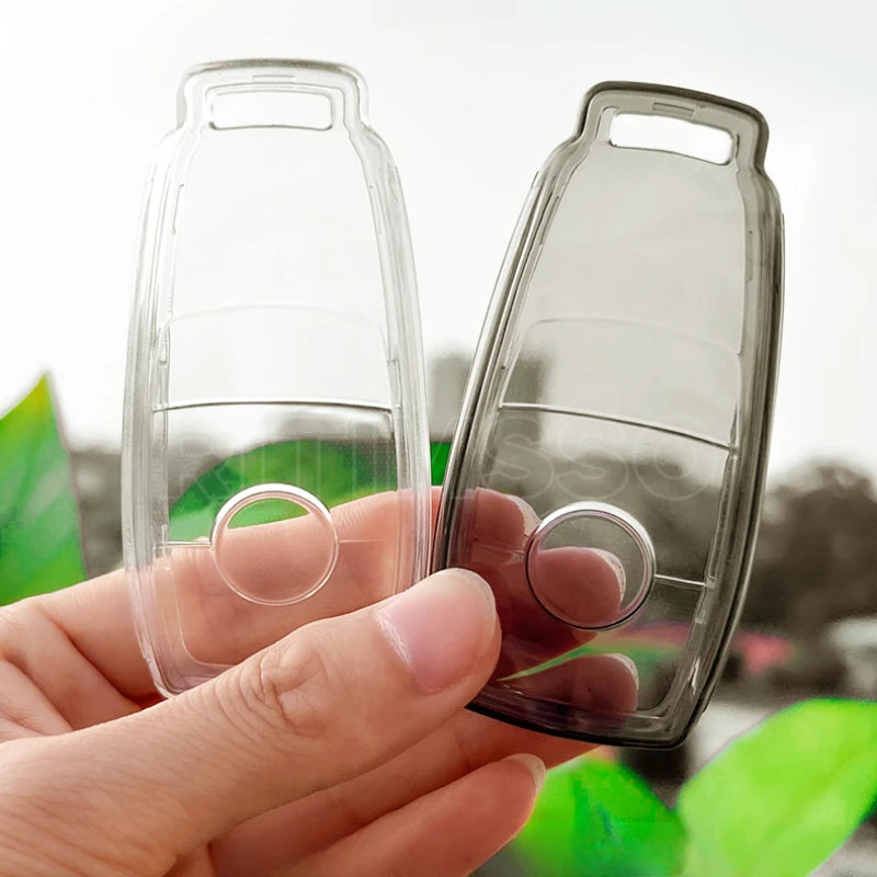 Transparente TPU-Schutzhülle für Mercedes E C S GLC Schlüssel – Kratzfest - Wasserfest