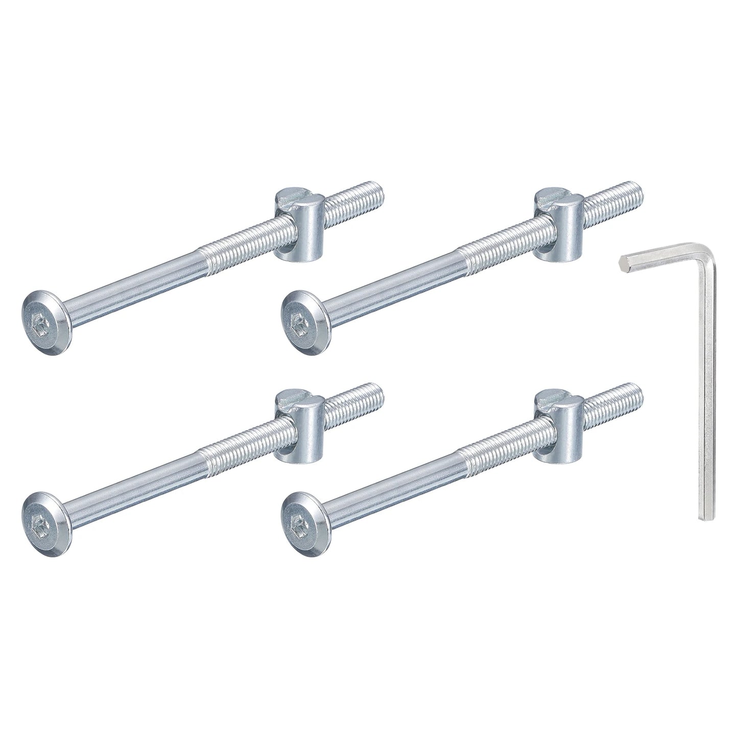 Robuste M6 Innensechskant Möbelschrauben mit Zylindermuttern Set