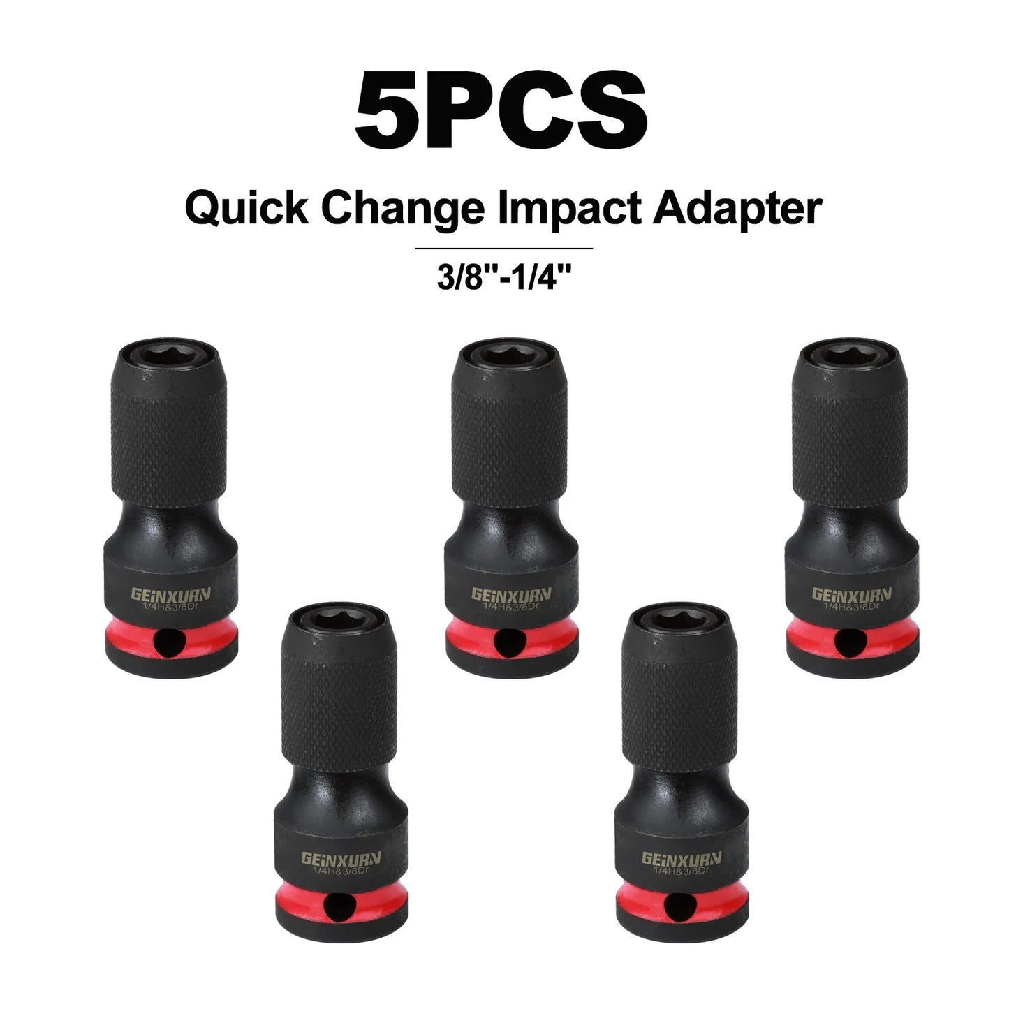 Schlagschrauber Bithalter Set 3/8 auf 1/4 Zoll Adapter - Magnet-Bits