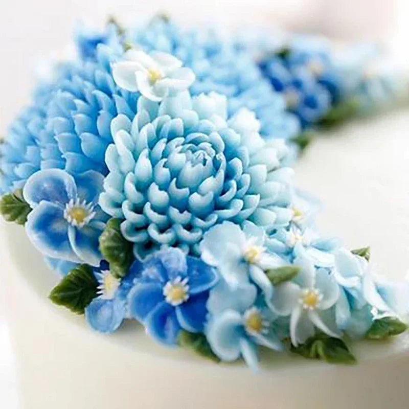 Kuchendekorationsset mit 1-5 Stück Chrysanthemen-Düsen für Zuckerguss