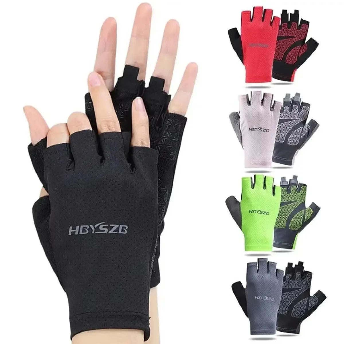 Maximaler Schutz - Flexibilität: Unisex fingerlose stoßfeste Handschuhe sommerleicht