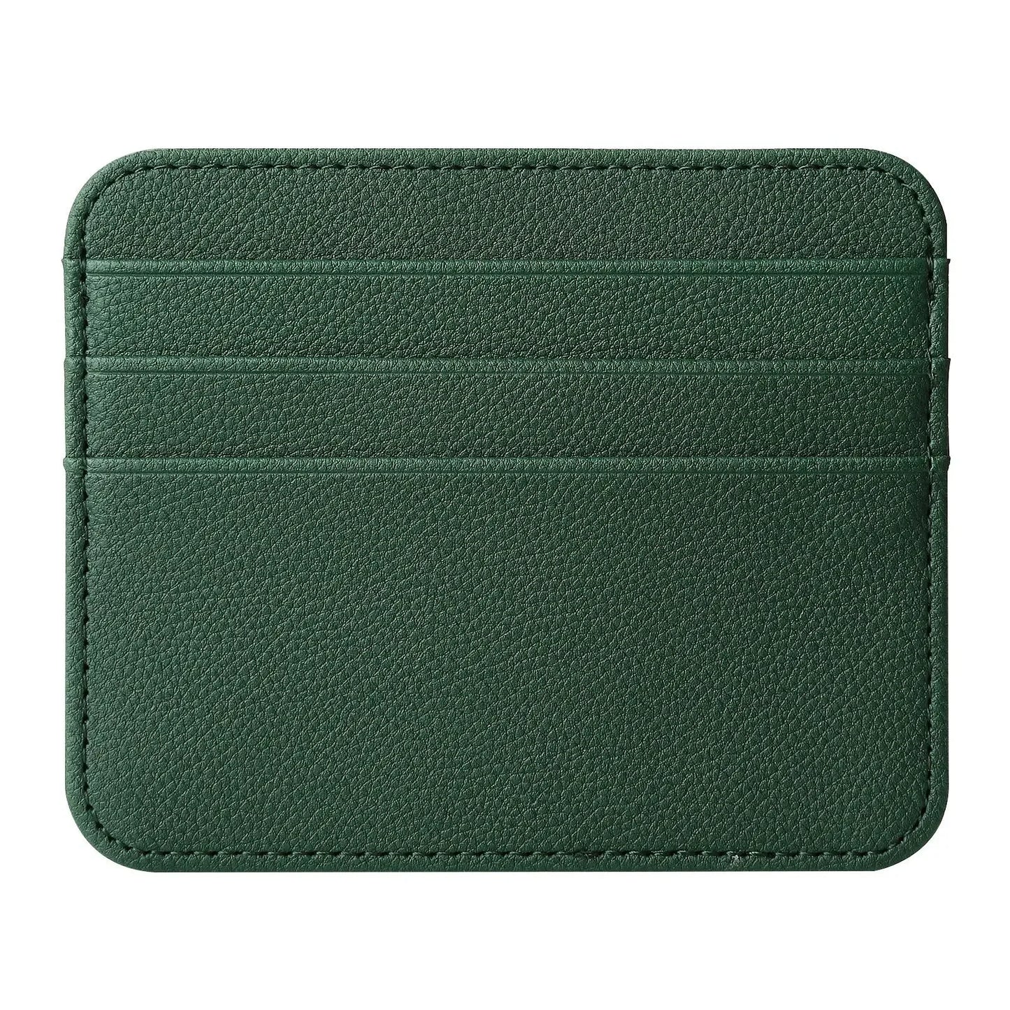 Schlankes PU Leder Kartenetui Unisex – Dünne Mini Brieftasche für Karten Geld