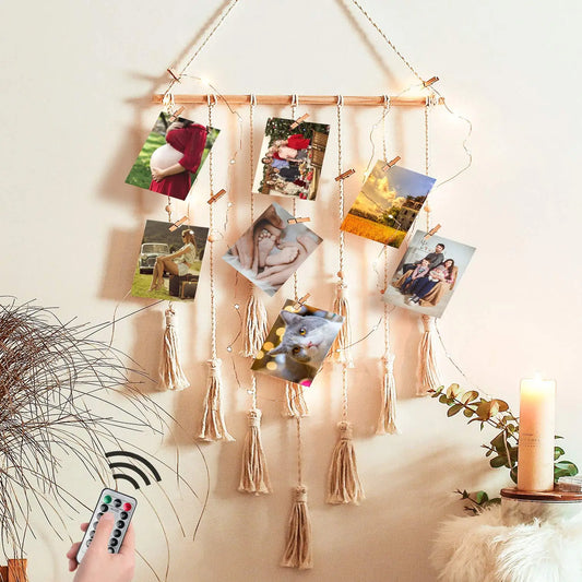 DIY Makramee Wandbehang Foto Display – Boho Deko für Ihr Zuhause