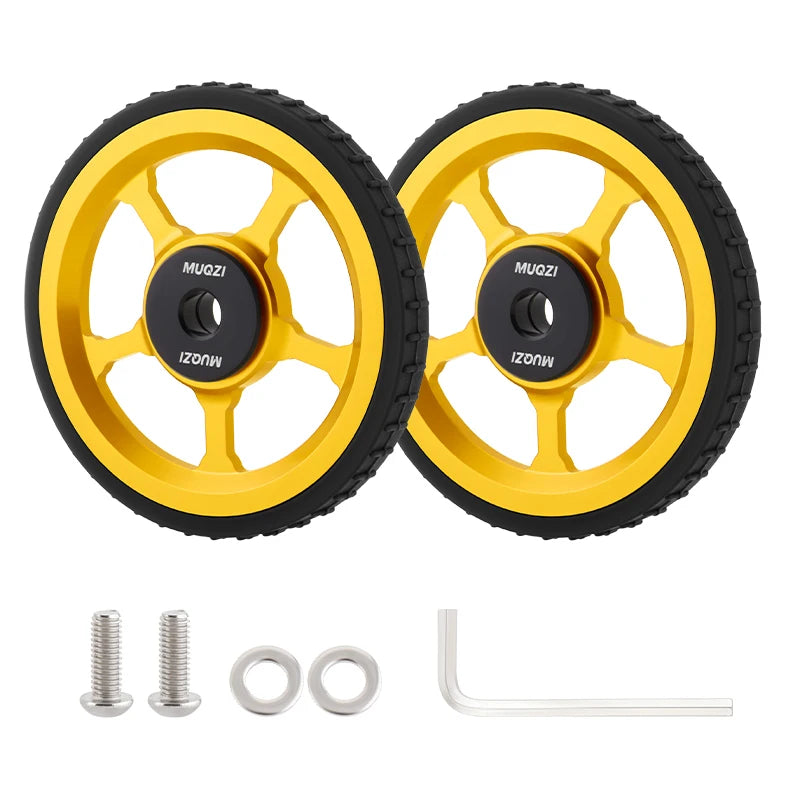 MUQZI Eazy Wheels Faltrad-Rollenräder, kompatibel mit Brompton-Yabubest - Home & More