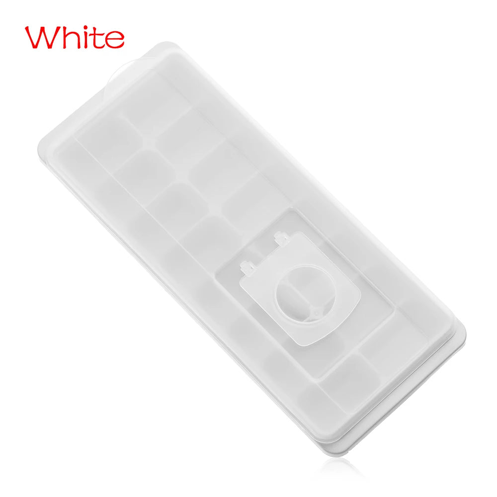 16-fach Eiswürfelform mit Deckel aus Kunststoff für Jelly und Eis