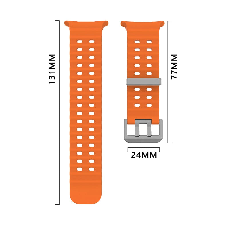 Marine Silikonarmband für Samsung Galaxy Watch Ultra 47 mm 2025 Modell