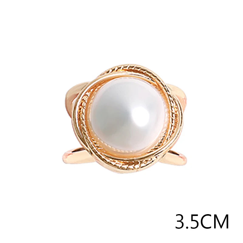 Elegante Perlen-Schal Schnalle – Multifunktionales Accessoire für Damen aus Eisen