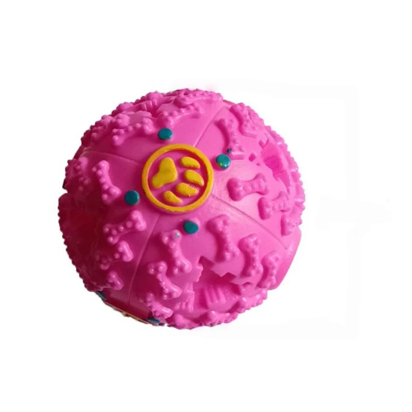 Interaktiver Leckerli-Kauball Hunde-Spielzeug mit Quietschen und Puzzlefunktion