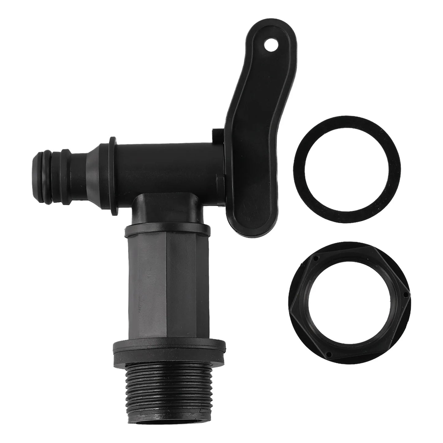 Kunststoff Eimer Wasserhahn Wasser Butt Tap – Schwarz