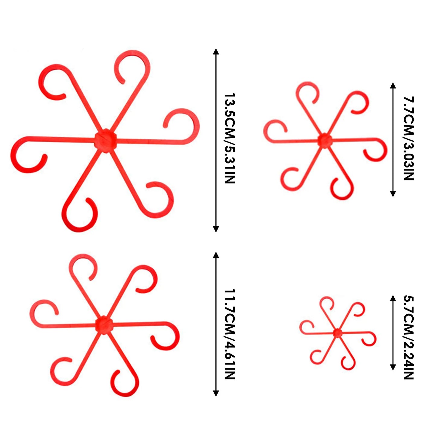 4er-Set Pflanzen Stielstütze Kunststoffgitter für Zimmer und Außenpflanzen