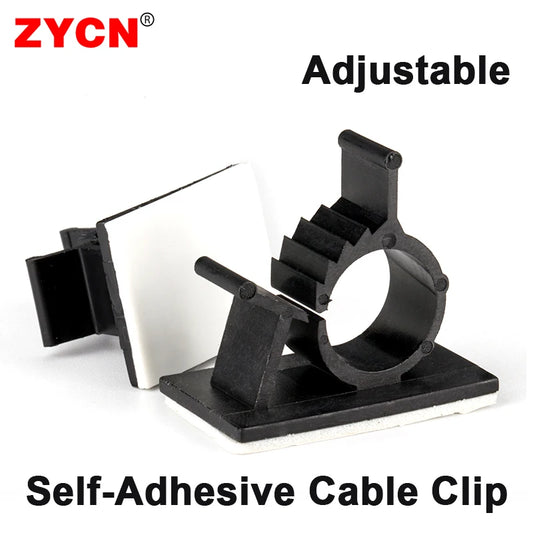 10x Selbstklebende Kabel Organizer Clips für Auto PC TV Kabel Management