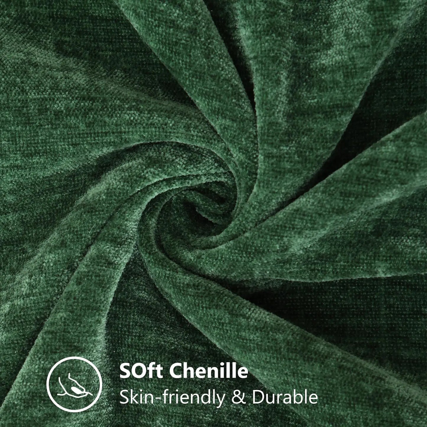Weiche Chenille-Kissenbezüge 45,7 x 45,7 cm im 2er-Set für komfortable Dekoration