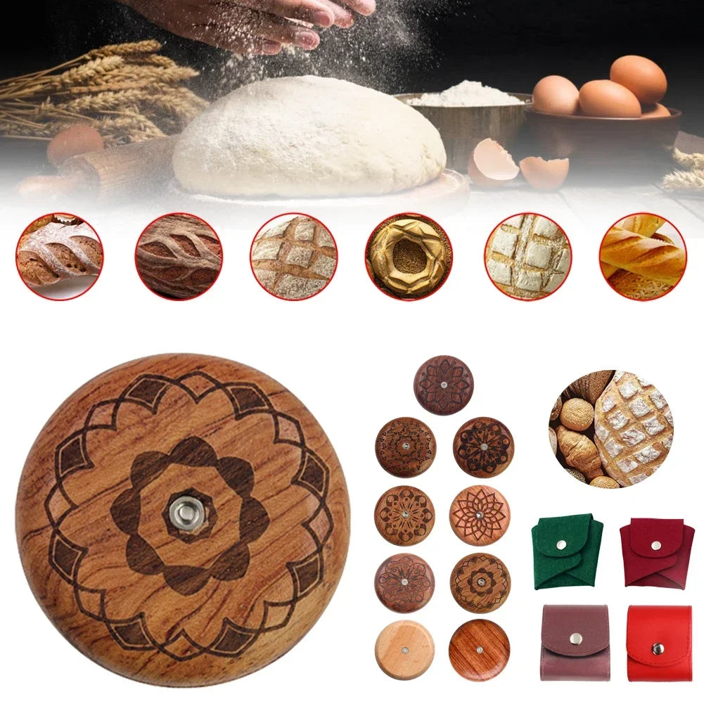Scharfes Brot Ritzmesser für Teig mit Holzgriff - 5 Edelstahlklingen Set
