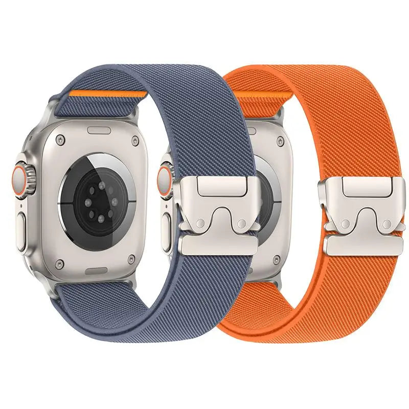 Elastisches Nylonband 2er Set für verschiedene Apple Watch Größen