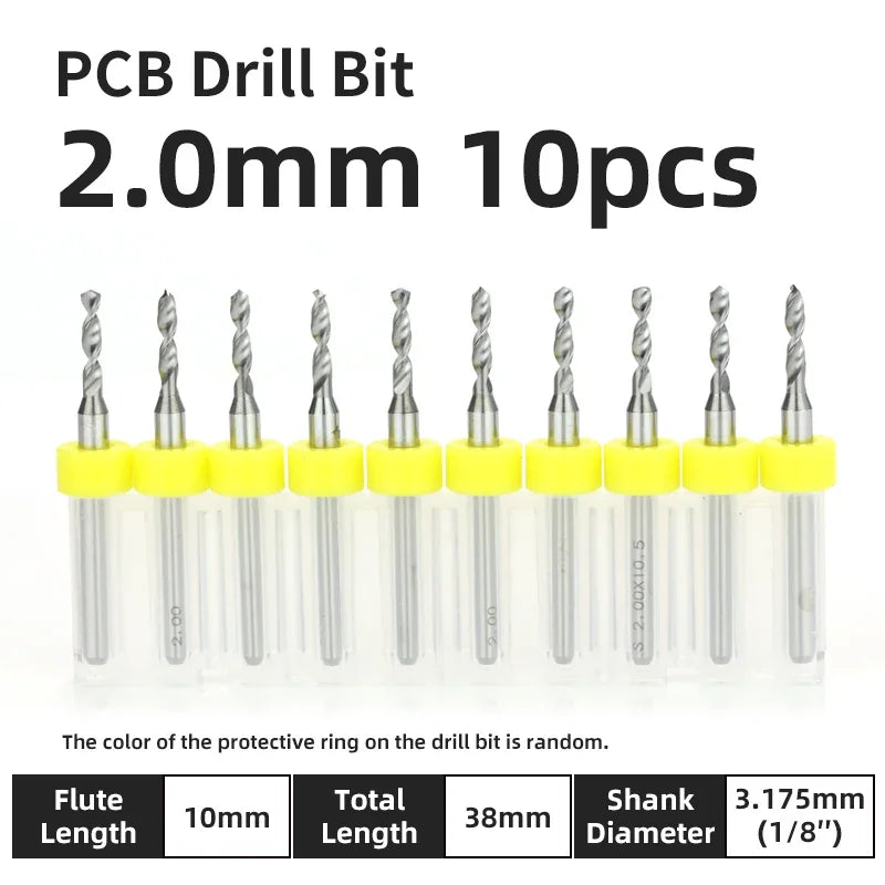 Präzisions Mikrobohrer Set Wolframkarbid für PCB Holz CNC 0.1-3.175mm