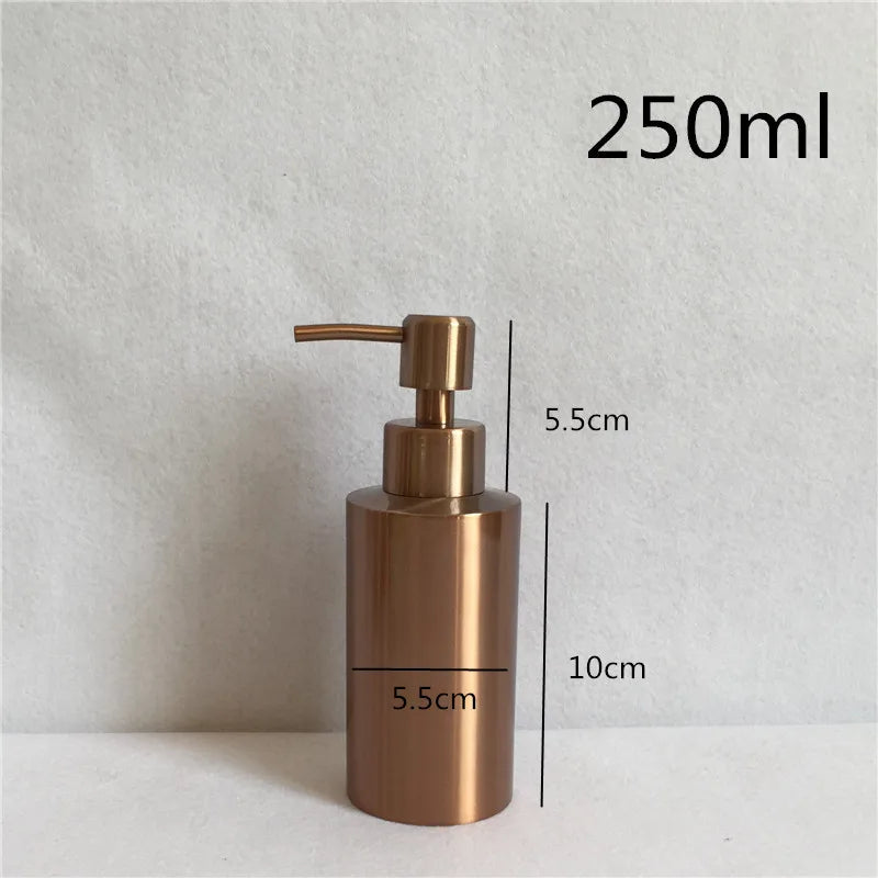 Hygienisch & robust: Flüssigseifenspender aus 304 Edelstahl, 250-550ml
