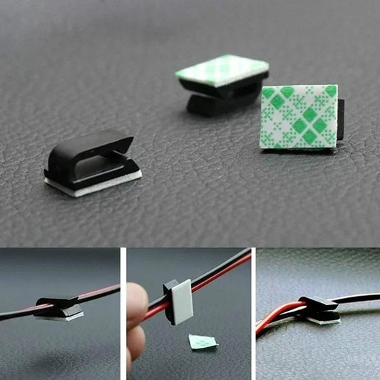 Selbstklebende Kabelklemmen Organizer für Desktop Büro Auto Wand Fixierung