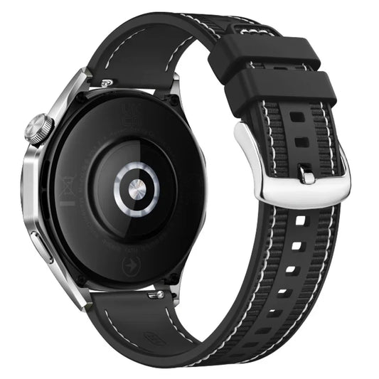 22 mm Nylonarmband mit Silikonanteil für Smartwatch, robust und komfortabel
