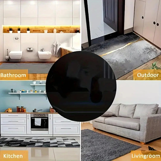 Maximaler Halt - Sicherheit: 4er Set rutschfeste Teppich-Patches aus PU-Material