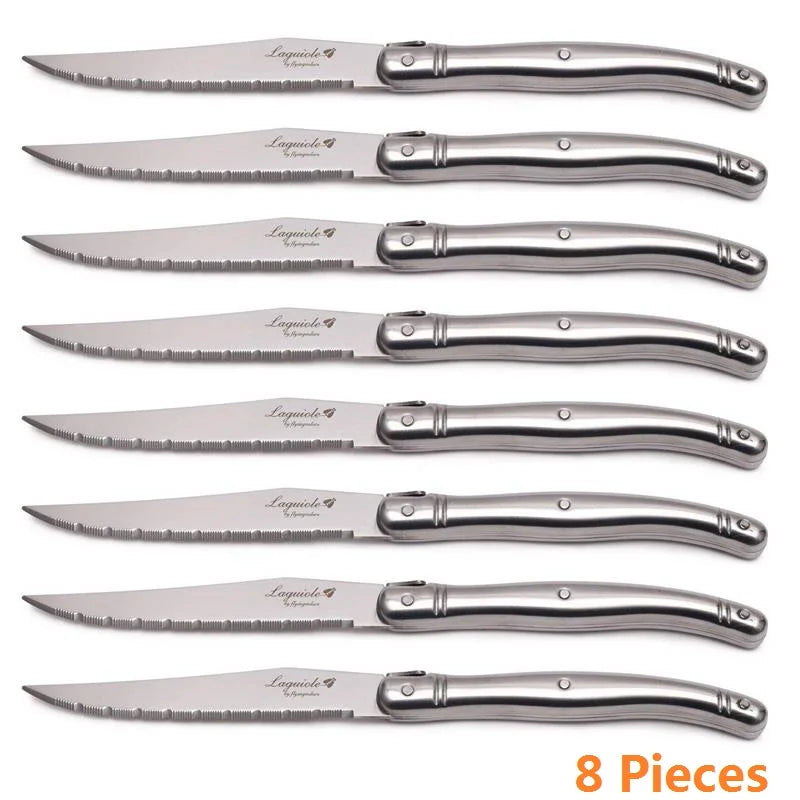 Elegantes Steakmesser Set aus Edelstahl für stilvolles Dinner zu Hause