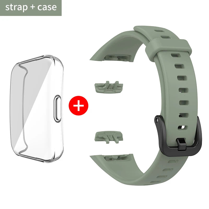 Silikon Ersatzarmband mit TPU Schutz für Huawei - Honor Band 6