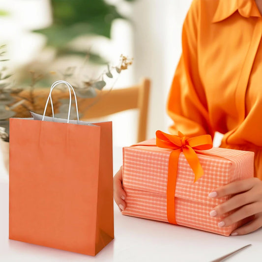 Vielseitige Kraftpapier Geschenktüten mit Griffen für Anlässe