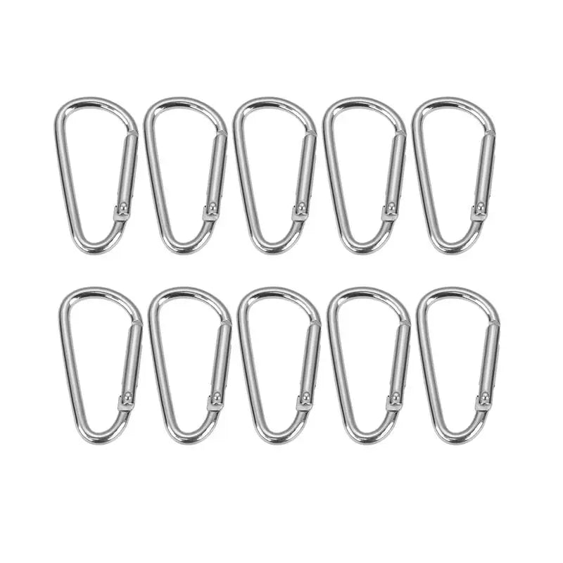 Karabiner Schlüsselbund Aluminium D-Ring 10/20er Set-Yabubest - Home & More