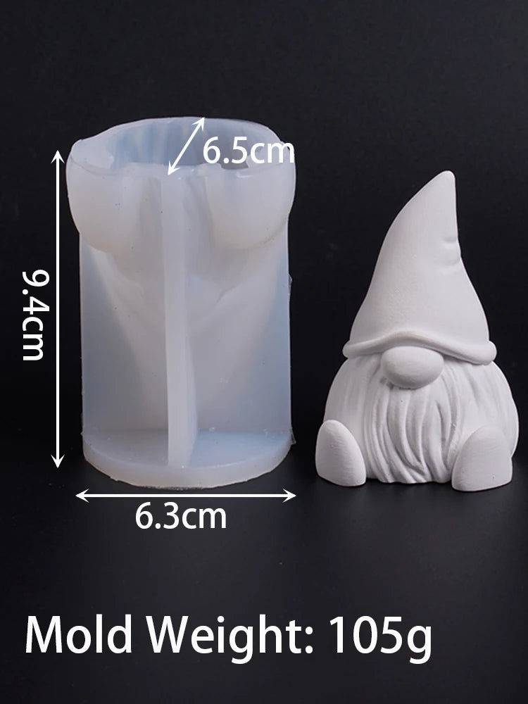 DIY Silikonform für 3D Weihnachtskerzen und Dekoration