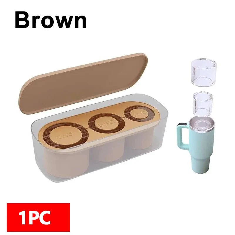 Silikon-Eiswürfelformen mit Deckel für Tumbler 20/30/40 Oz