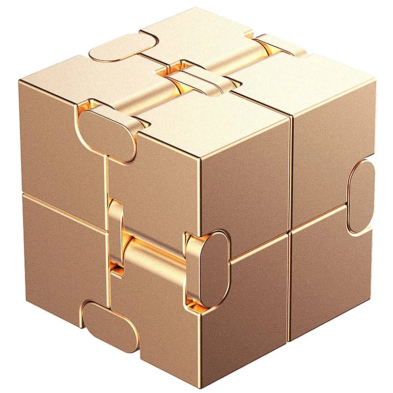 Tragbarer Metall Magic Cube Dekompressionsspielzeug für Kinder Erwachsene