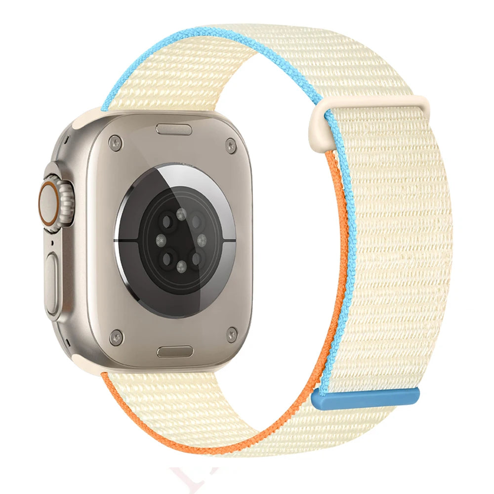 Atmungsaktives Nylonarmband für Smartwatch 38-49 mm, Unisex