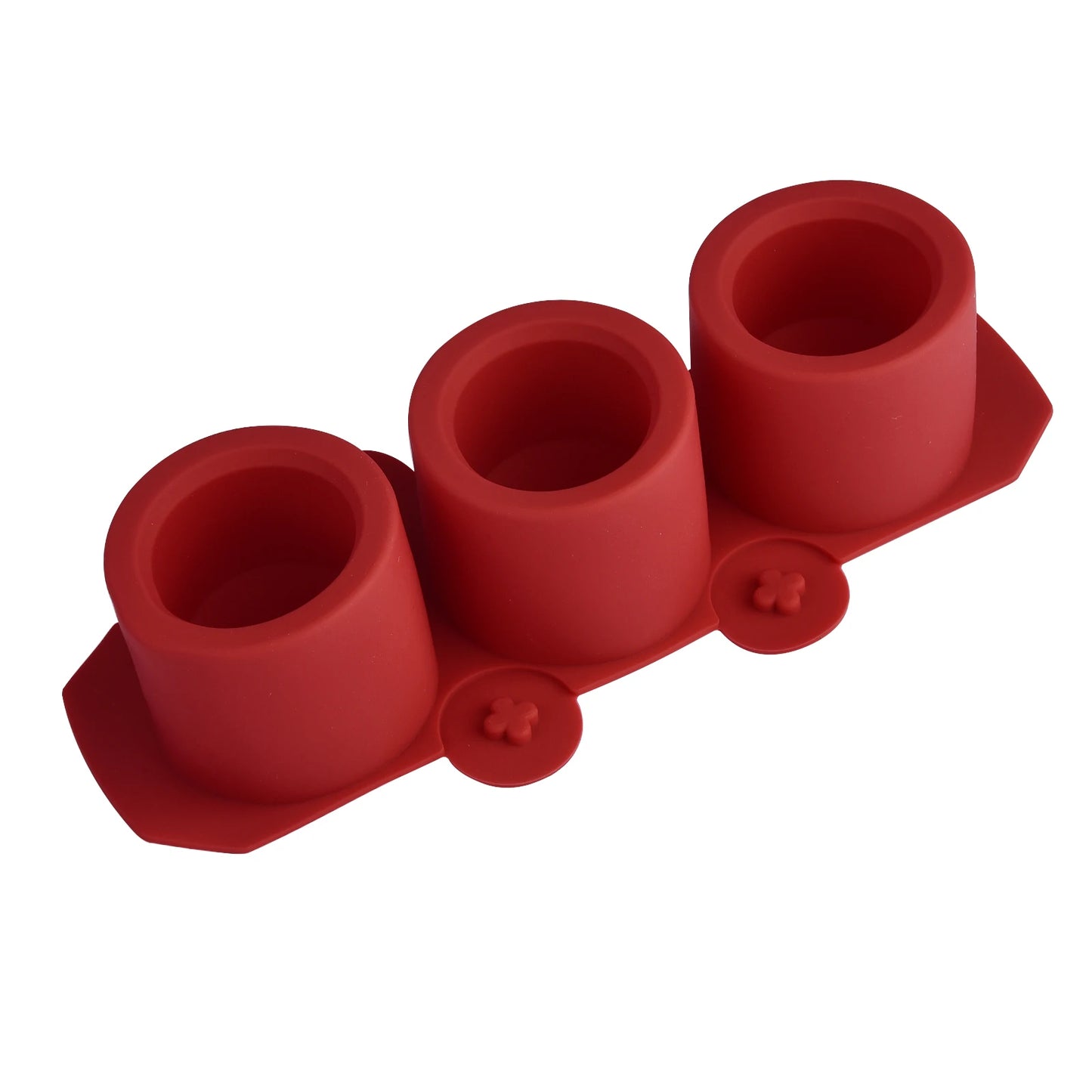 3-Loch Runde Silikonform für Beton Blumentopf DIY Deko Sukkulenten