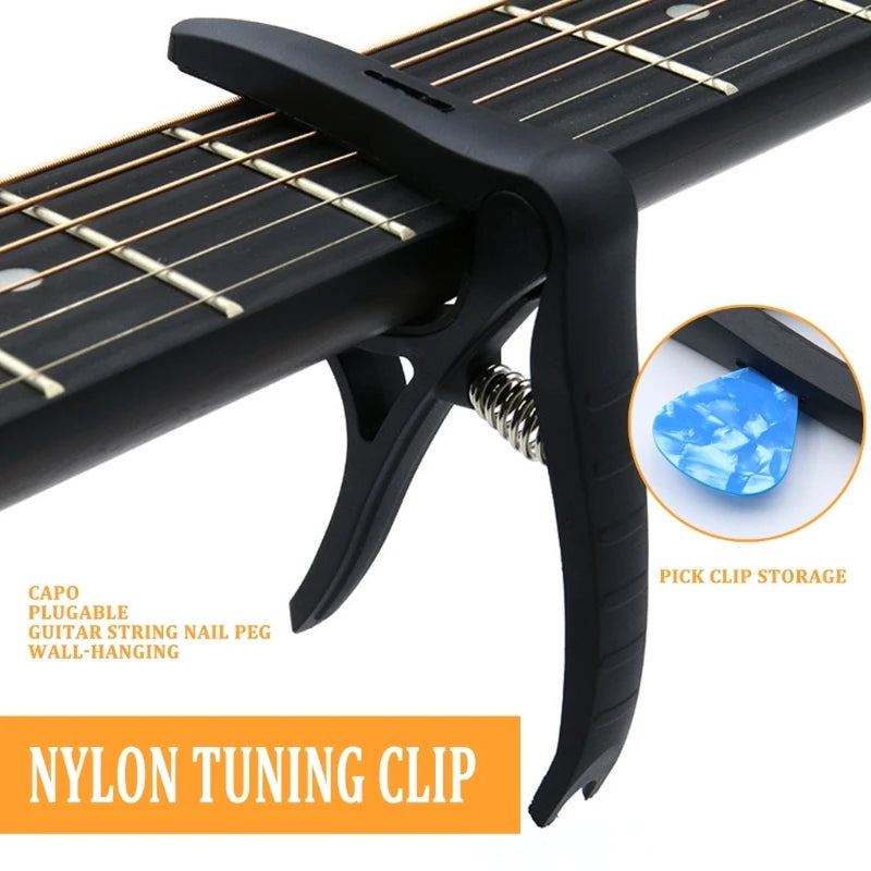 Verstellbarer Gitarren-Kapodaster mit Silikon-Pad für präzises Stimmen