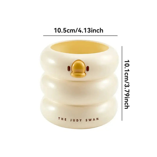 Cartoon Stift Organizer großer Kunststoff Stifthalter multifunktional rund