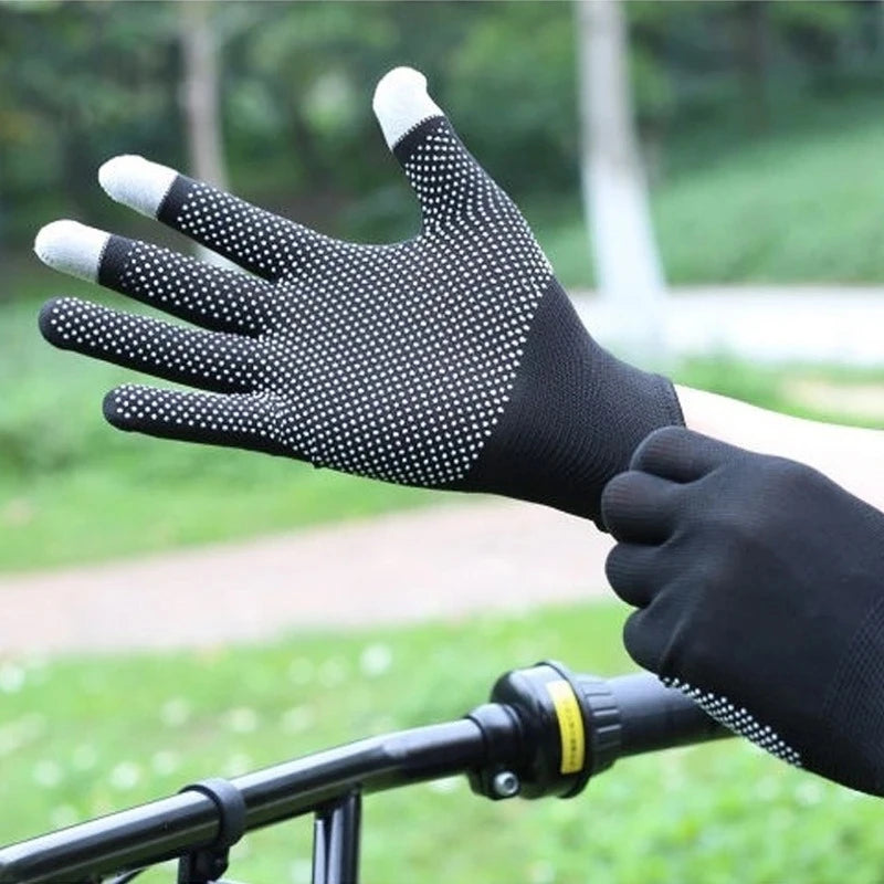 Rutschfeste Touchscreen-Handschuhe 5 Paar, leicht, atmungsaktiv, UV-Schutz